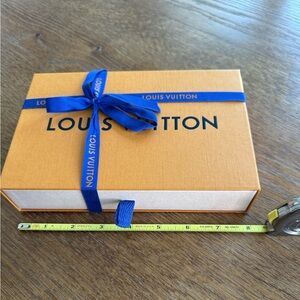 Louis Vuitton Orange Box with Blue Ribbon